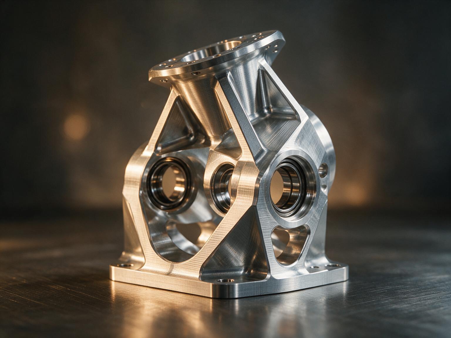 5-axis CNC machined robotic arm joint housing