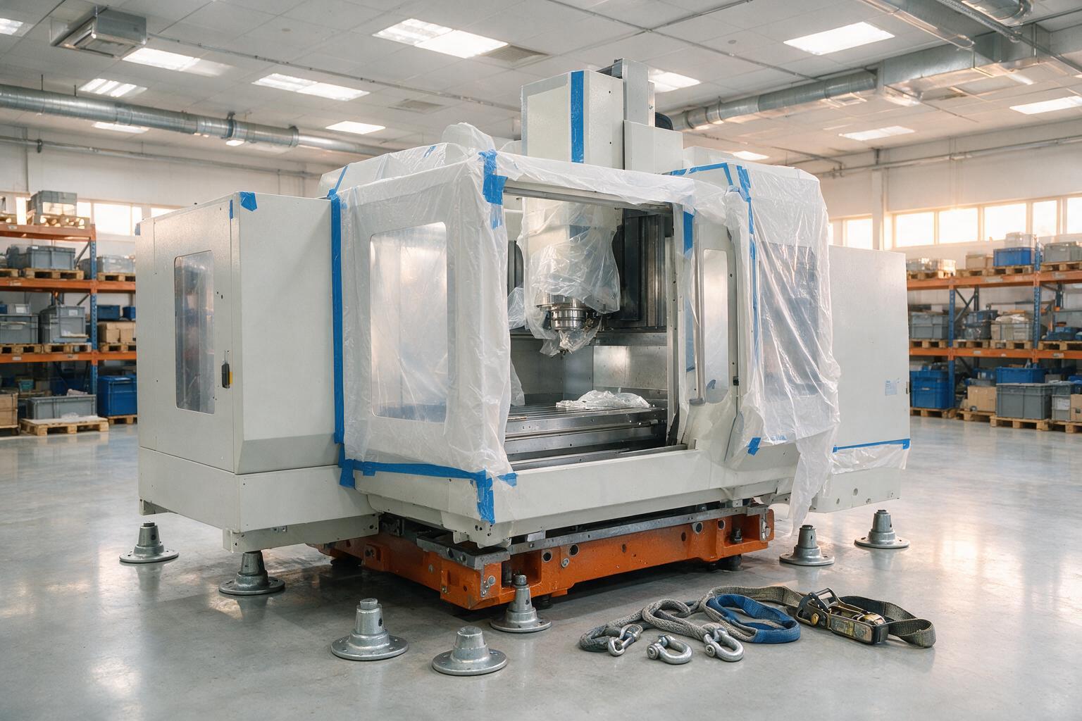 New 5-axis machining center being installed